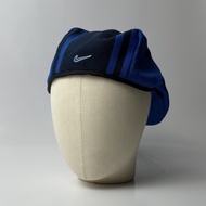 Topi Vintage Nike 002’s Blue Stripes Flatcap Second Original Import Murah