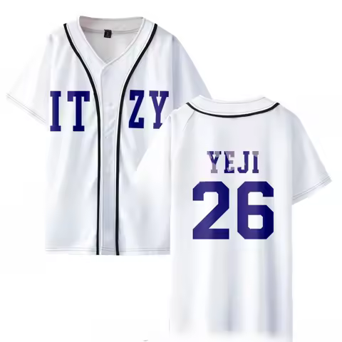 KPOP ITZY Merch Baseball T-shirt Women/Men Fashion Summer Short Sleeve Graphic Tees Streetwear Hip H