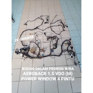 WIRING DALAM COMPLETE FUSE BOX PROTON WIRA AEROBACK 1.5 VDO MANUAL POWER WINDOW DEPAN BELAKANG