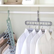Combo of 3 Multi-Purpose 9-Hole Clothes Hangers to Save Space