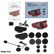 GEARELEC DK02 DK02 Plus DK02 Pro อินเตอร์คอม ชุดหูฟังบลูทูธไร้สาย 5.2 IPX7 ชุดหูฟังติดหมวกกันน็อค ไม