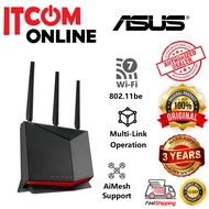 ASUS RT-BE86U BE6800 1*10G WAN + 4*2.5G + 2*USB WIFI 7 GIGABIT DUALBAND ROUTER *AI MESH*