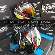 HELMET GRACSHAW G555 GEOMAX(SLASHER BLACK)