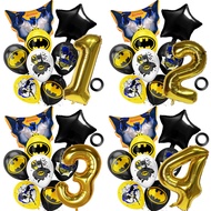 Batman Aluminum Film Balloon Set Baby 1-9 Years Old Birthday Party Decoration Latex Balloon Birthday