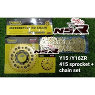 🔥415🔥6 HOLES Y16 Y16ZR 155CC Y15 Y15ZR LC150 EXCITER / FZ150 FZ150I NEW 415 SUBAKI SBK RACING CHAIN 