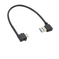USB 3.0 Cable - Right Angle Type A Male to USB 3.0 Micro B Male Cable