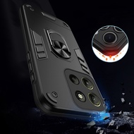 For Motorola Moto G15 / G15 Power 5G Hybrid Shockproof Armor Case Ring Holder Stand Cover