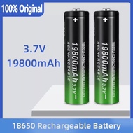 New 18650 Li-Ion battery 19800mah rechargeable battery 3.7V for LED flashlight flashlight