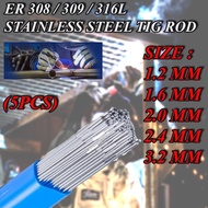 TIG FILLER ROD 308 / 309 / 316 STAINLESS STEEL TIG ROD WELDING 1.2 / 1.6 / 2.0 / 2.4 / 3.2MM ( 5PCS 