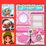 Đồ chơi búp bê thay đồ bằng giấy cho bé gái h31