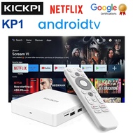 KICKPI KP1&Netflix TV Android 12 Amlogic S905Y4 2GB 32GB Support AV1 1080P H.265 4K Wifi BT Voice In