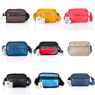 日本 LeSportsac 純色系尼龍布 RAINI CROSSBODY 斜咩 腰包