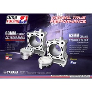 Block BLOK Uma Racing NVX NMAX R15 Y16 63MM Forged Piston/ Pro Piston kod 580 / 590