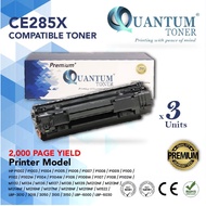 3x Compatible CE285X 85A High Yield Toner Cartridge HP LaserJet P1102 P1102W M1212NF M1217nfw PRO P 