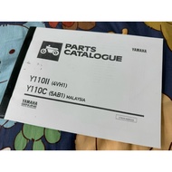 Yamaha SS2 / Y110-II 4VH 5AB Parts Catalogue / Buku Part Catalog Y110 SS Two (Photostat)