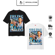 BLANK BLANK BLANK | ERLING HAALAND Unisex Short Sleeve T-Shirt - Black/White Round Neck