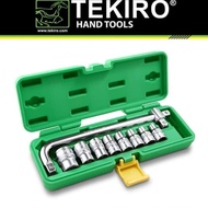 [[ Eferiusaya ]] Tekiro Socket Wrench Set 10 pcs 8-24 Plastic Box / 10pcs 8mm - 24mm