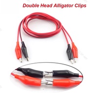 Alligator Clips Test Lead Double Head Crocodile Clip Roach Electrical DIY Clip Test Lead Jumper Wire