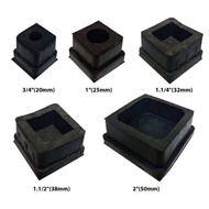 Square Inner Rubber Cap Rubber Feet Table Leg Rubber Cap Cover