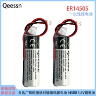 Qeessn ER14505 Delta Wide Servo Absolute Value Encoder Battery 14500 3.6V Lithium Battery