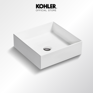 KOHLER (Pre-order 7-14 days) Mica Square Vessel อ่างล้างหน้าแบบติดตั้งบนเคาน์เตอร์ทรงสี่เหลี่ยมจัตุร