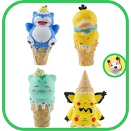 Cute ice cream Pokemon model Pikachu Snorlax Psyduck Bulbasaur Beocaz Toy Shop lovely decoration