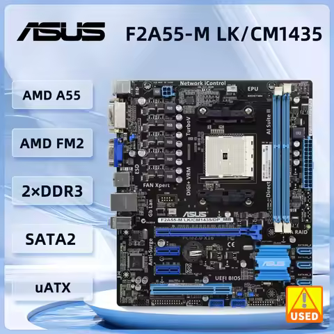 ASUS F2A55-M LK Motherboard Socket FM2 AMD A55 DDR3 F2A55-M LK/CM1435/DP_MB support AMD A10-6700 A4-