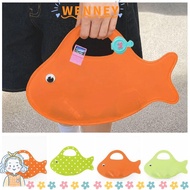 WEY Jelly Handbag, Fish Shape Candy Color Transparent Handbag, Summer PVC Material Cartoon Handbag P