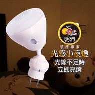 [MP7405] 720 Degree Rotating Automatic Sensor Night Light (White/Yellow Light) -Bright Environment D