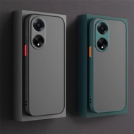 For OPPO A60 A38 A18 A78 A58 4G 5G Shockproof Phone Back Cover Bumper Matte Translucent Phone Case