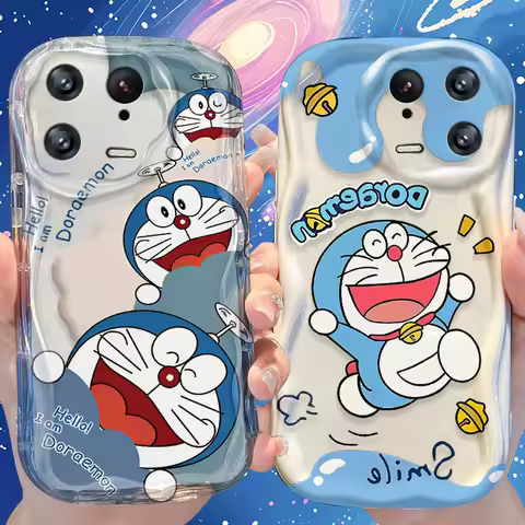 Doraemon Wave Case for Xiaomi Mi 15 14 Ultra 14T 13 Lite 12 Pro 12S 12X 11i 5G POCO X7 X6 X5 X4 GT X