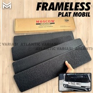 SET DUDUKKAN PLAT FRAMELESS / TATAKAN PLAT MOBIL DUDUKAN FRAME NOMOR MOBIL ( CLEAN LOOK ) PLAT VARIA