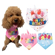 Dog Birthday Bandana - Adjustable Cute Dog Cat Bandana for Party Photo, Birthday Outfit Accessory