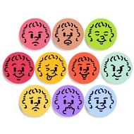 配饰10个一套Eason周边表情图案 时光宝石玻璃贴片软磁冰箱贴Accessories 10 sets of Eason peripheral table20251129