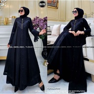 HITAM Turkey ABAYA // BLACK ABAYA // EMBROIDERED ABAYA