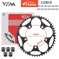VXM 110BCD Chainring with 5 Disc Screws Road Bike Narrow Wide Chainwheel, for Shimano R7000 R8000 R9