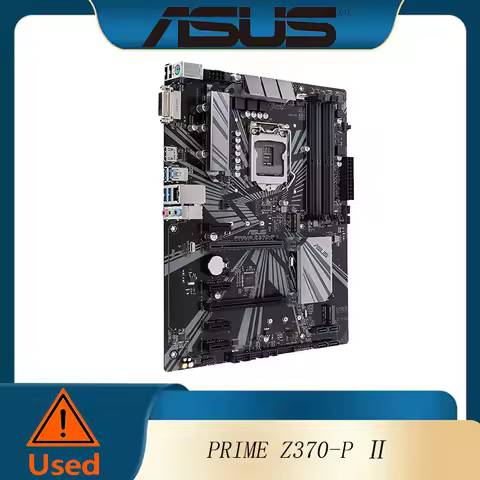 ASUS Prime Z370-P II GA1151 DDR4 HDMI DVI M.2 Z370 II ATX Motherboard with Gigabit LAN and USB 3.1