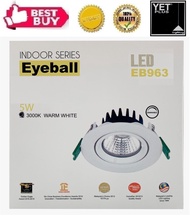 [5W] LED Eyeball Casing/Spotlight Casing - WarmWhite(3000K) (COB) (Dimmable)