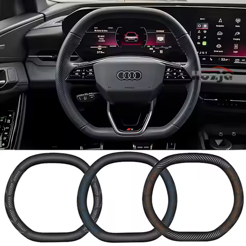 Car Steering Wheel Cover for Audi A5 A3 RS3 S3 A6 C9 etron Q3 Q5 2025 2026 Accessories