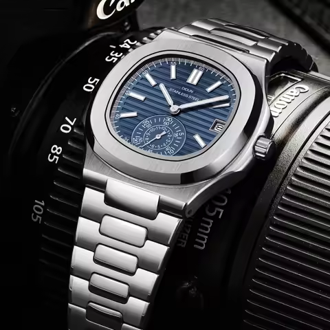 DIDUN Mens Watches Top Brand Luxury Business Stainless Watch Male Military Quartz Chronograph Analog