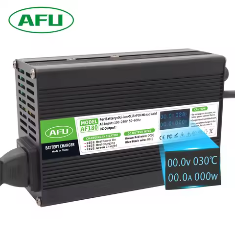 33.6V 4A Li-ion Battery Smart Charger Usd For 8S 29.6V Li-ion Battery With OLED Display Fast Charger