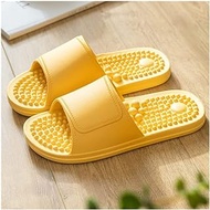Foot Massage Slippers For Women Men Bathroom Spa Acupressure Reflexology Sandals Plantar Fasciitis Relief Shower Shoes For Shock Absorbing, Cushion Comfort &amp; Arch Support (Color : Yellow, Size : 40/