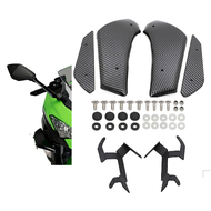 สปอยเลอร์หน้าสำหรับ KAWASAKI NINJA 400 EX 2018-2023 NINJA400แฟริ่งไฮโดรจุ่มคาร์บอนไฟเบอร์