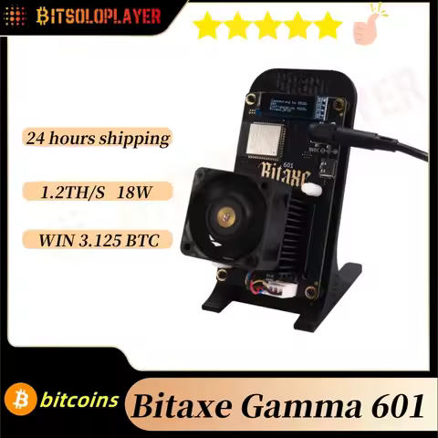 Bitaxe Gamma 601 Solo Miner 1.5TH/S 25W BM1370 From Antminer S21 Pro Asic miner Bitcoin miner BTC Mi