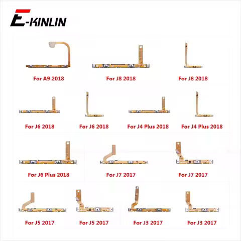 Power On Off Button Volume Switch Key Control Flex Cable Ribbon For Samsung Galaxy J8 J6 J4 J7 J5 J3
