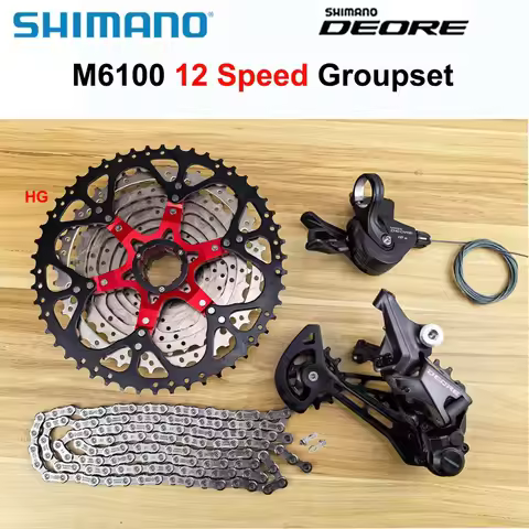 Shimano Deore M6100 1x12 Groupset M6100 Derailleurs MTB Mountain Bike 12S Shift Lever Chain Sunshine