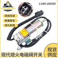 Hyundai Excavator Parts R215-7 R210-7 Fuel Shut Off Solenoid Valve 24V R215-7 R210-7 Shut Off Soleno