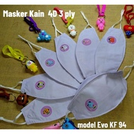 3ply NON MEDICAL EVO 4D KF94 FABRIC MASK with BTS / BT21 ARMY motif