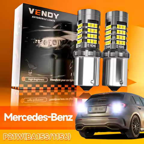 2x LED Reverse Light Blub Lamp P21W BA15S 1156 Canbus For Mercedes Benz W168 W169 W245 W202 W203 W20