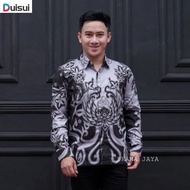 Baju Batik Traditional Lelaki Premium Cotton Prime Songket Kemeja